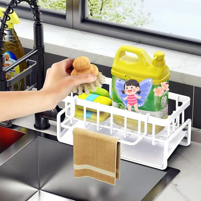 Sponge Holder Kitchen Organizer - White