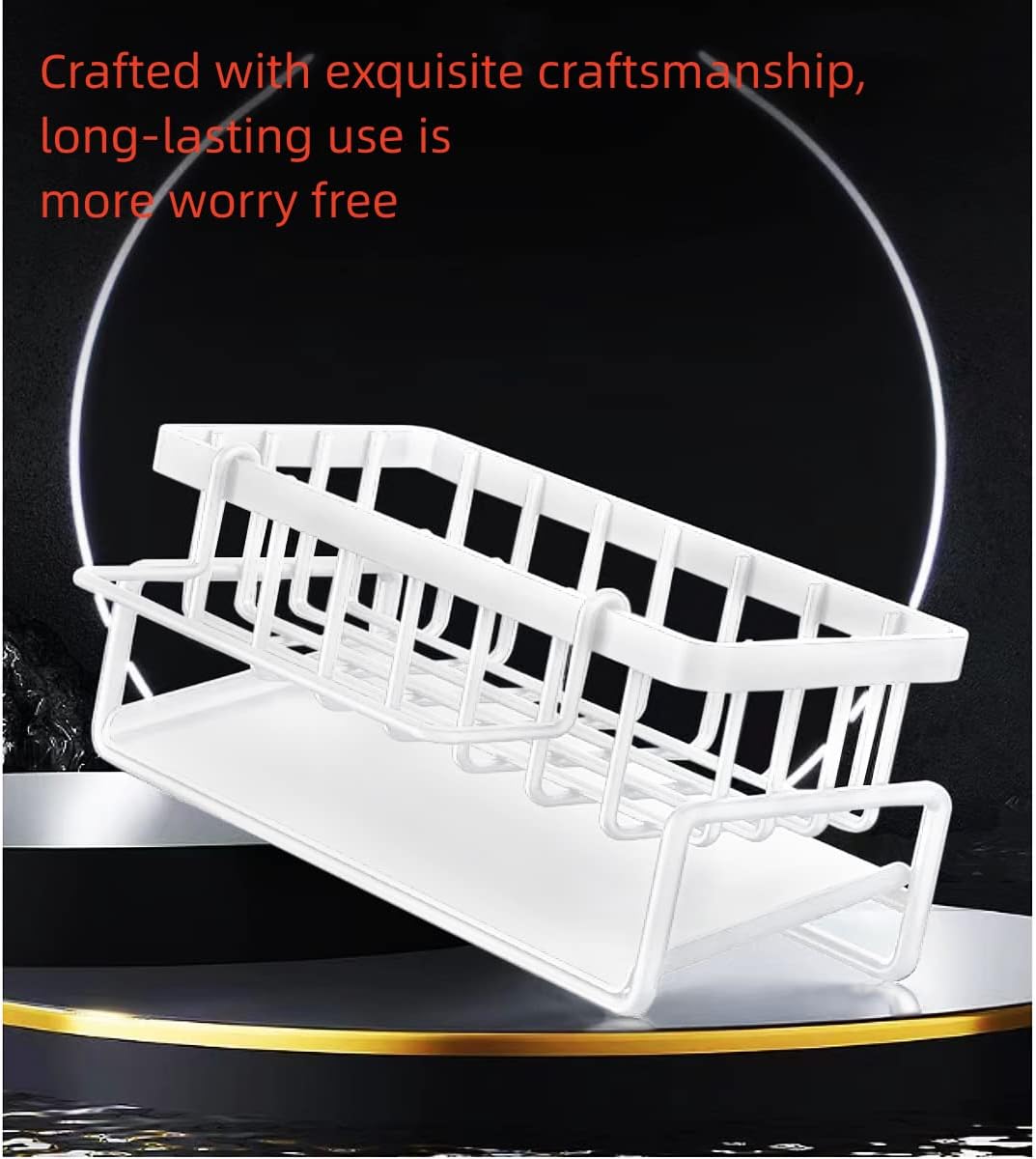Sponge Holder Kitchen Organizer - White