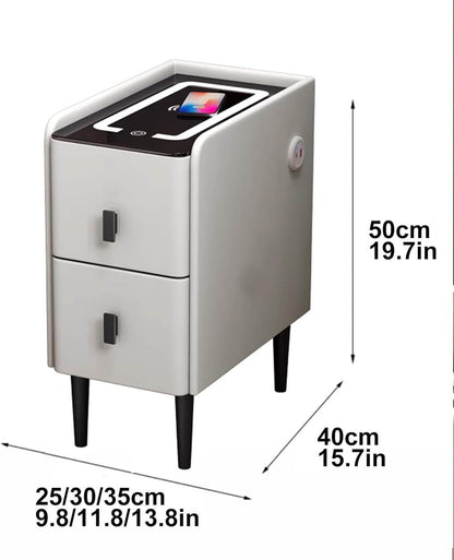 Smart Bedside Table With Wireless Usb Charging - Thebrands