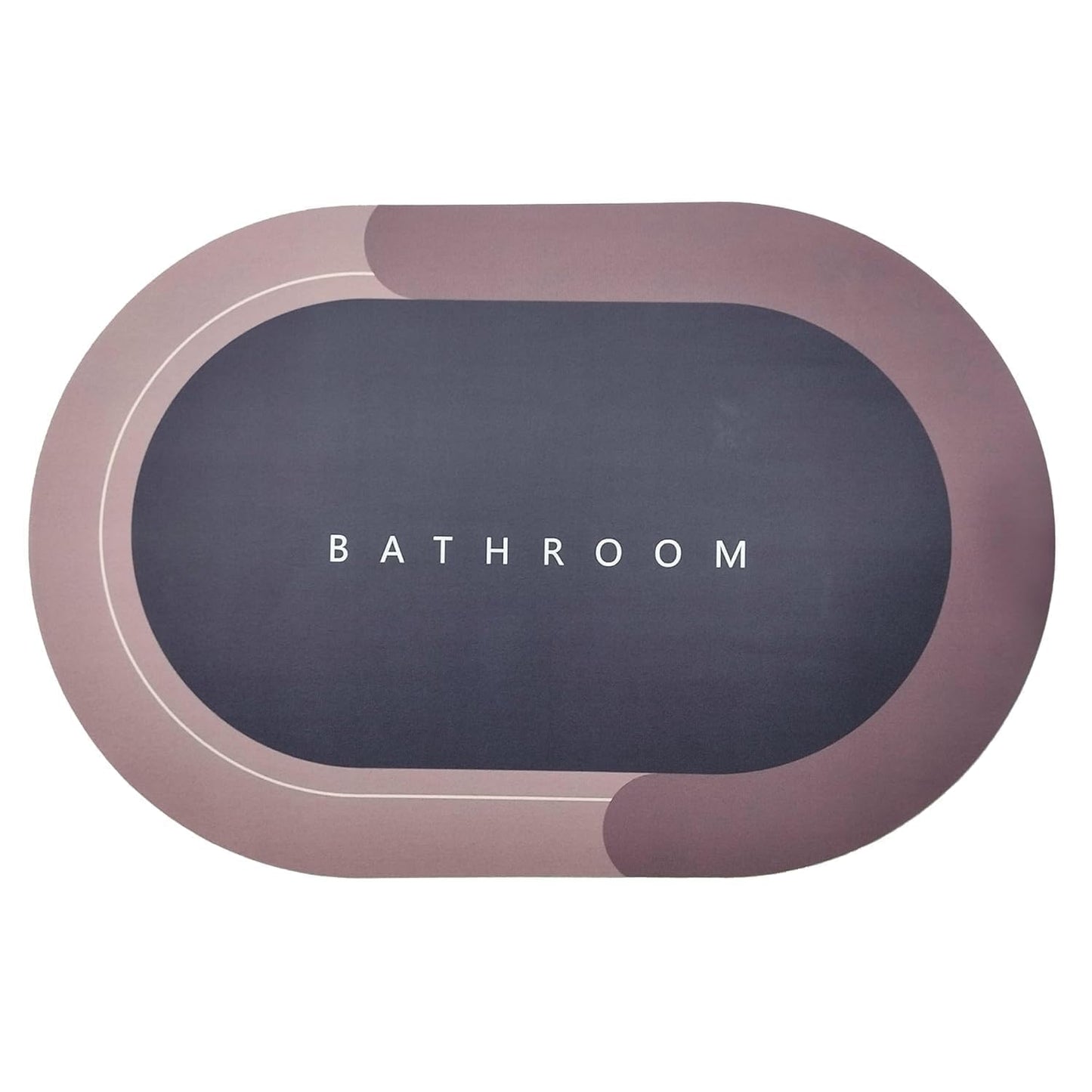 Anti Slip Bathroom Mat - Brown