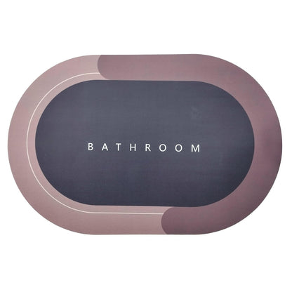 Anti Slip Bathroom Mat - Brown