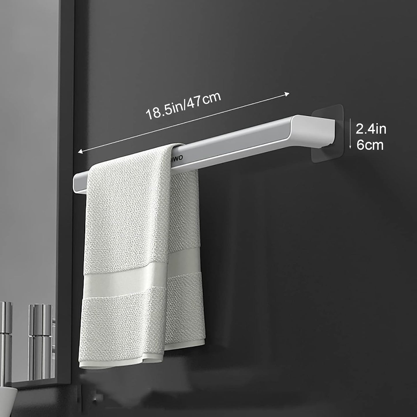 Towel Rack 47 Cm - Grey