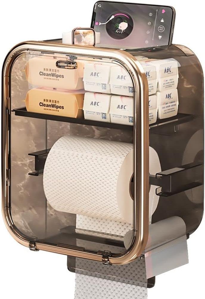 Tissue Roll Holder - Gold