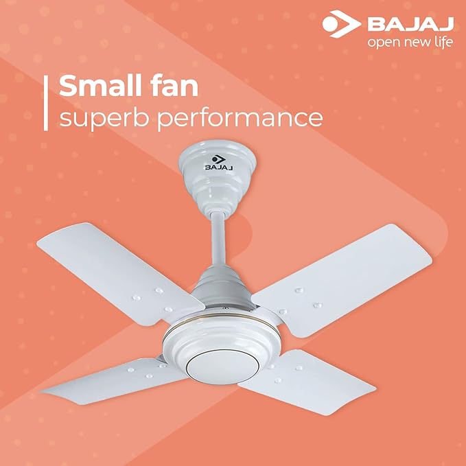 BAJAJ  WHITE CEILING FAN 600MM MAXIMA 24''