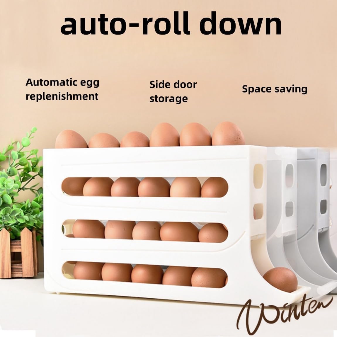 Egg Storage Box - White