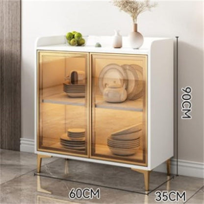 SV424 LUXURY GLASS DOOR CABINET (W/LIGHT	/ WHITE  / 60*35*90H)