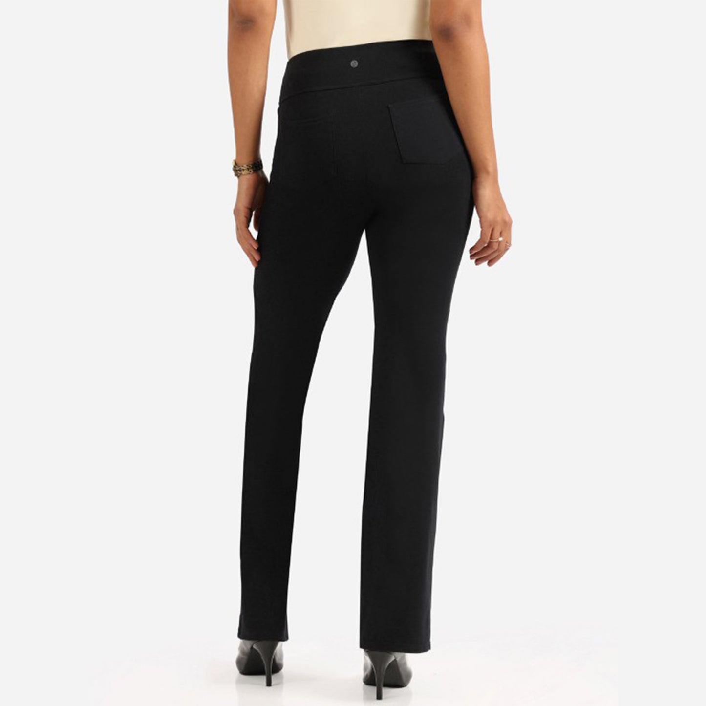 Groove-In -Cotton Flare Pants Black