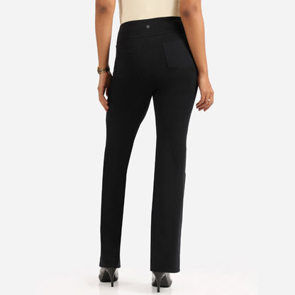 Groove-In -Cotton Flare Pants Black