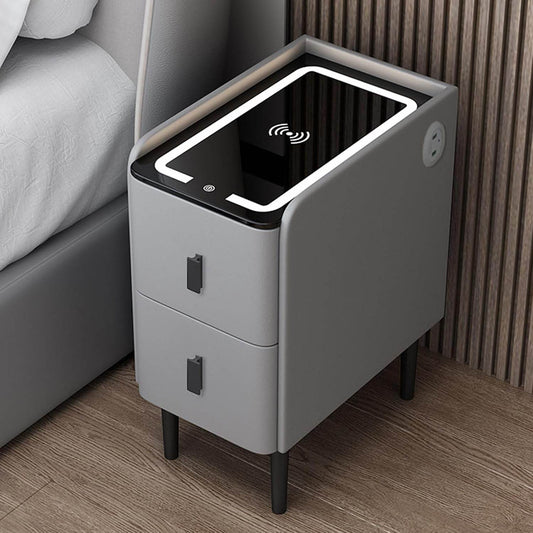 Smart Bedside Table With Wireless Usb Charging - Thebrands