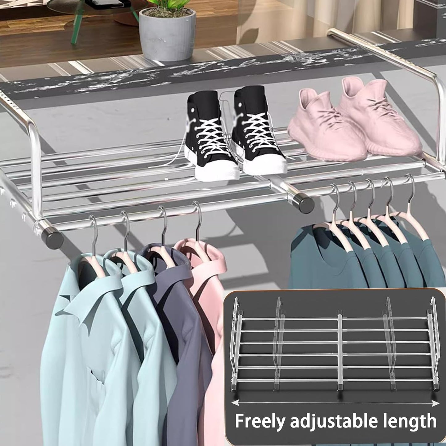 Foldable Towel Hanger 61-107cm