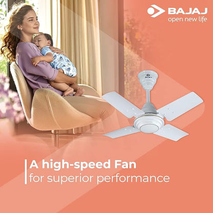 BAJAJ  WHITE CEILING FAN 600MM MAXIMA 24''