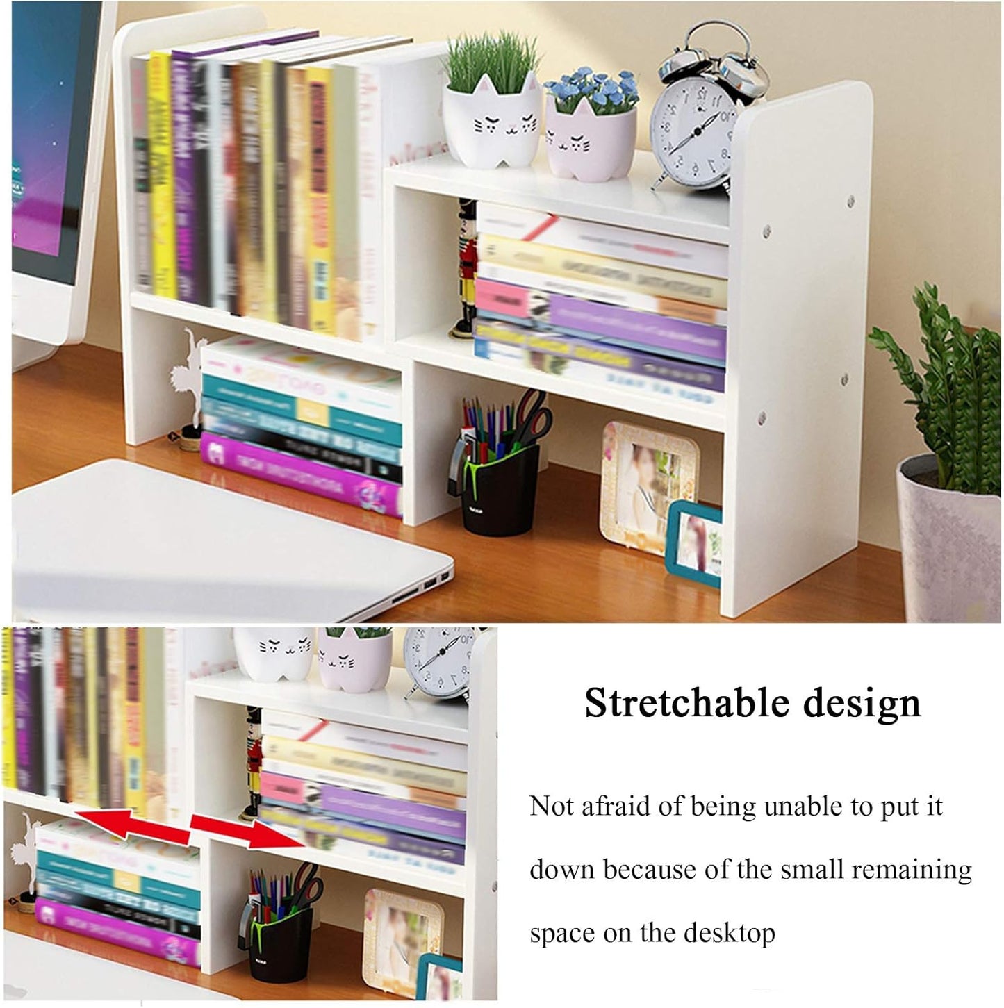 ZM 102 Book Cabinet Pure White (30*17*35)