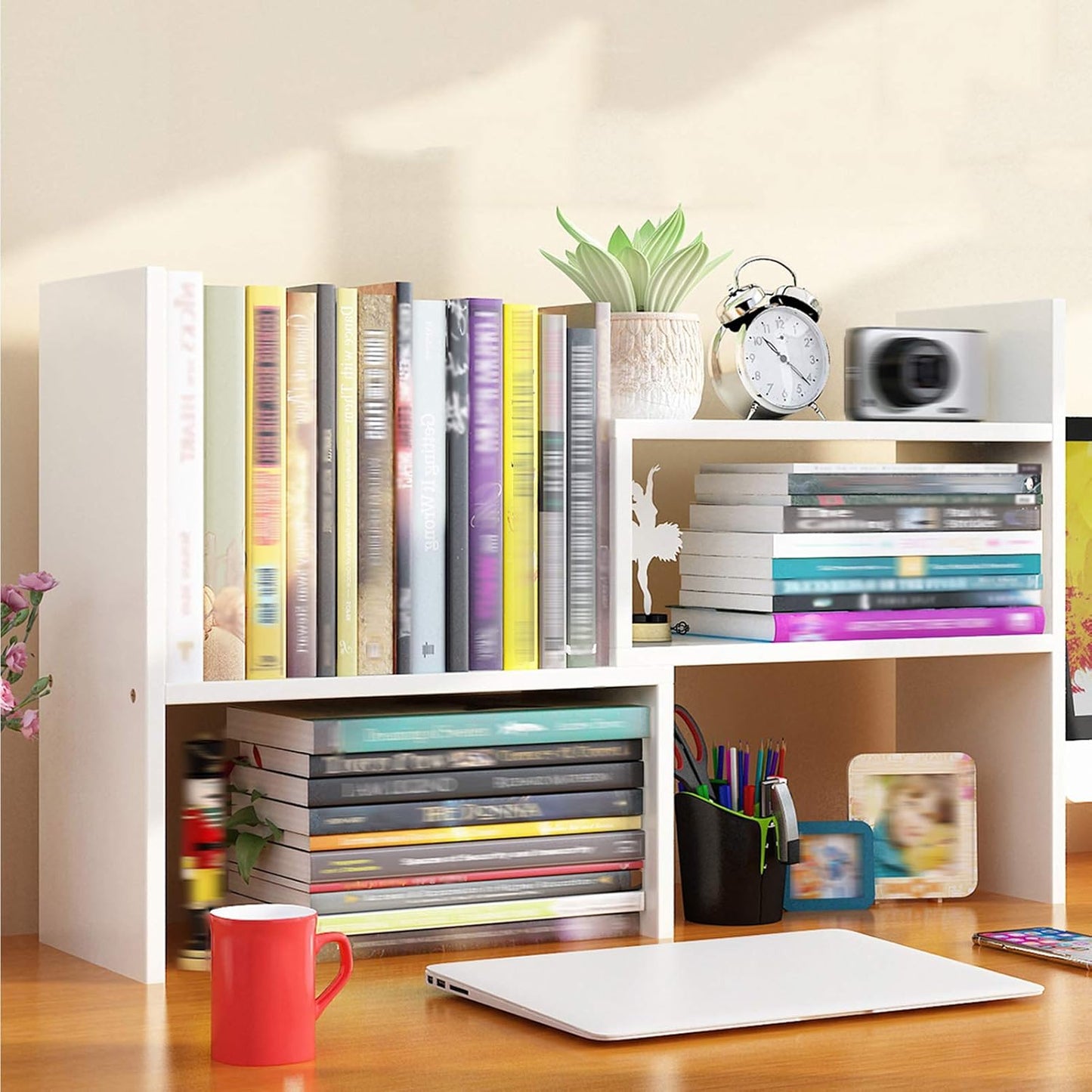 ZM 102 Book Cabinet Pure White (30*17*35)
