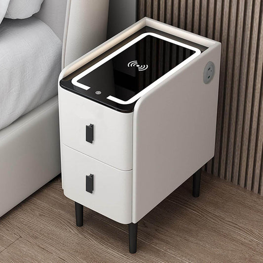Smart Bedside Table With Wireless Usb Charging - Thebrands