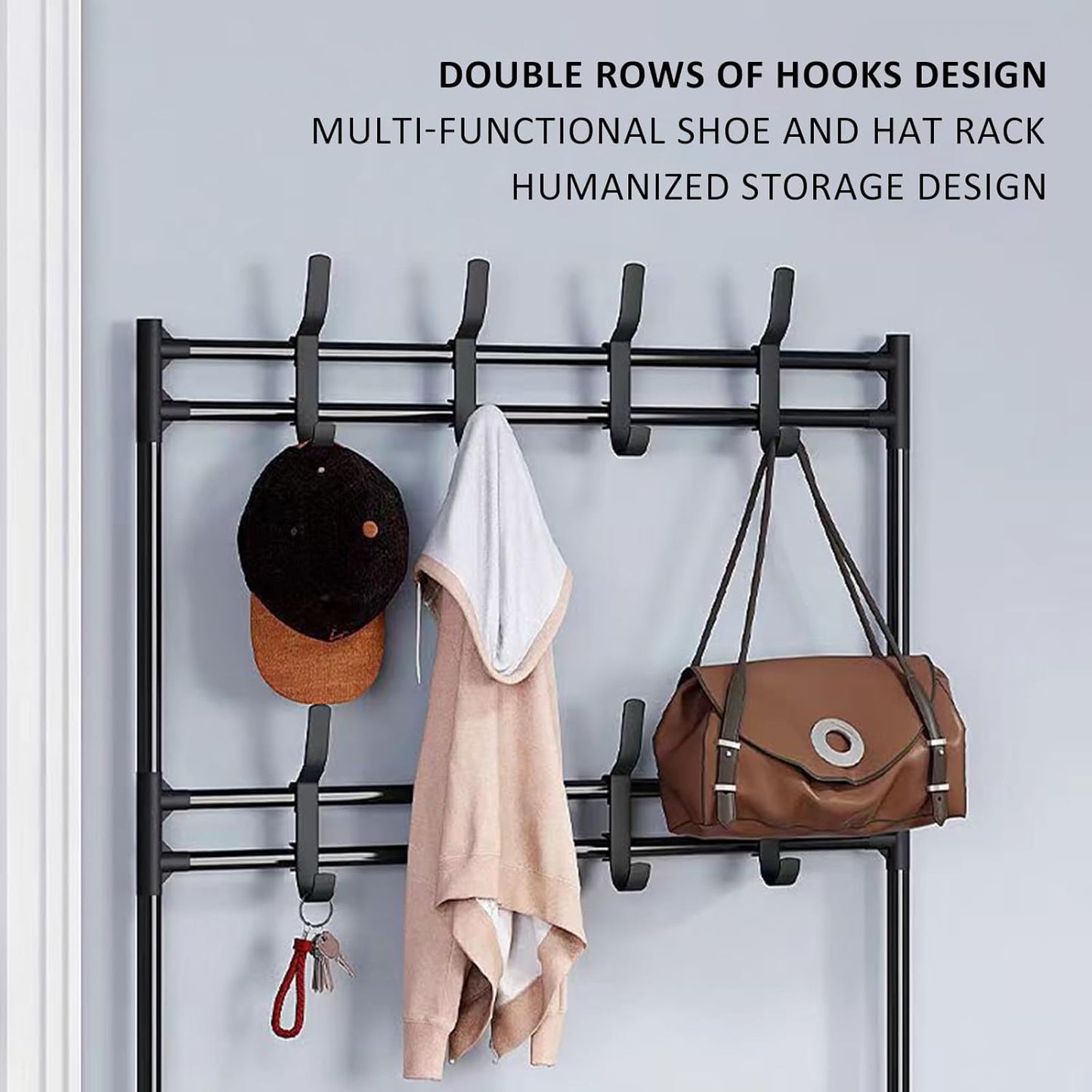 5 Layer Shoe Cloth Rack 5 Tier - White