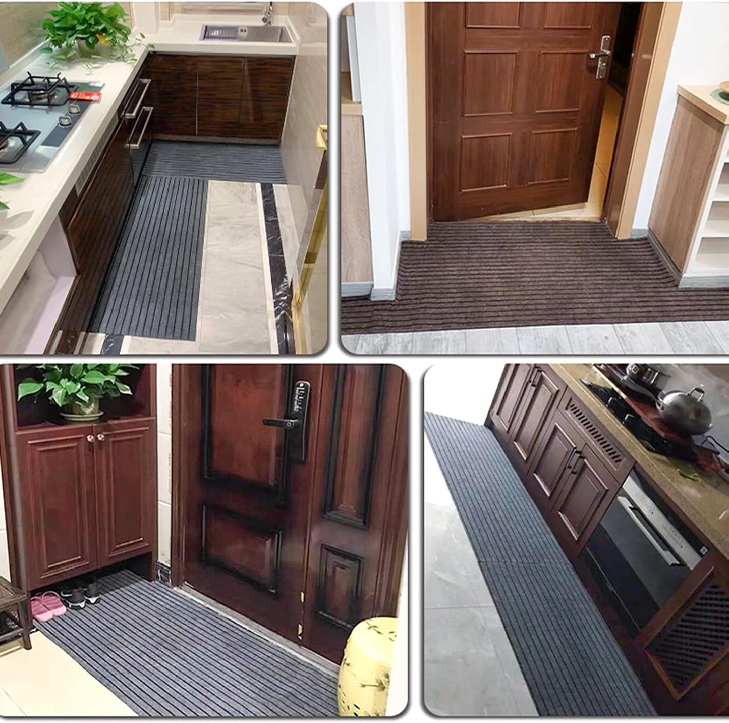 Non-Slip Kitchen Floor Mat - Grey (120CM x 50CM )