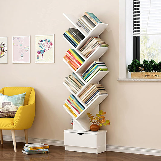 ZM 105 Book Shelf Pure White (30*17*87.5)
