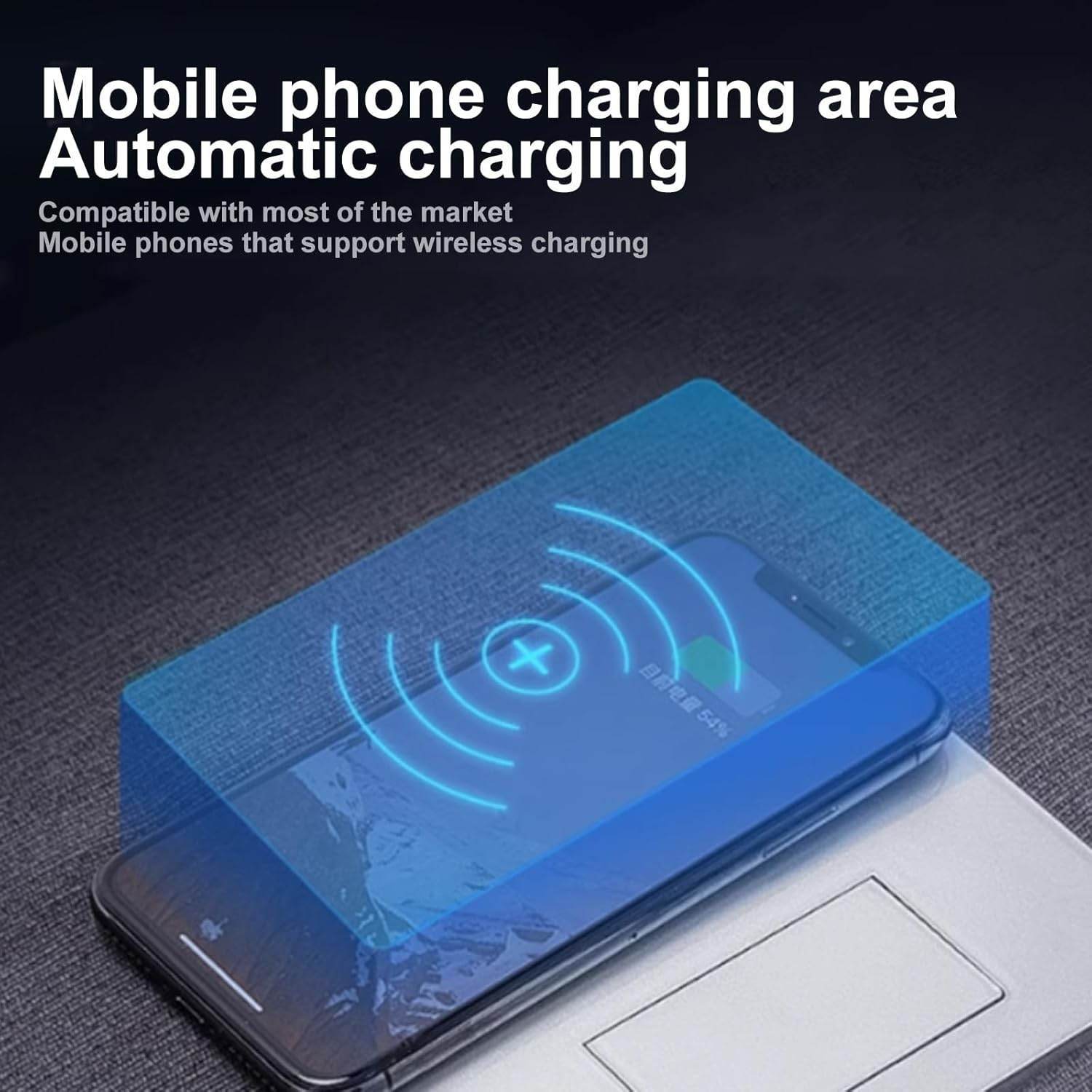Smart Bedside Table With Wireless Usb Charging - Thebrands