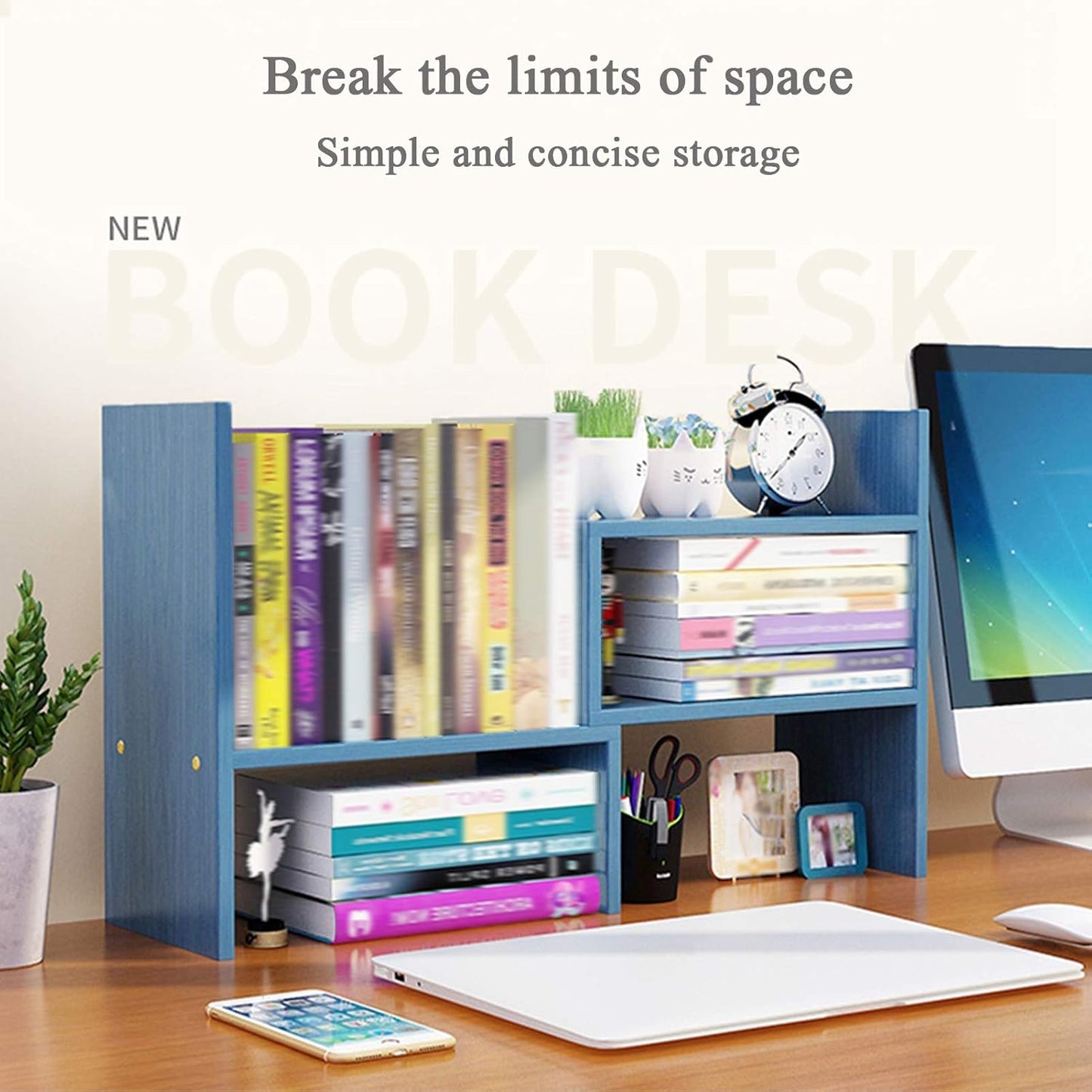 ZM 102 Book Cabinet Pure White (30*17*35)