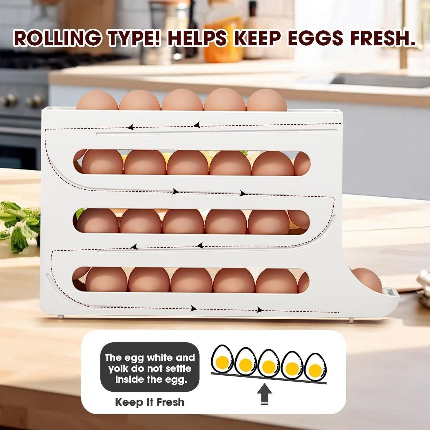 Egg Storage Box - White