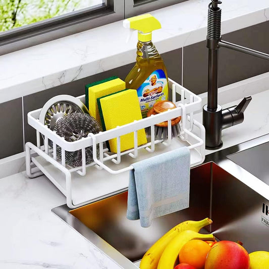 Sponge Holder Kitchen Organizer - White