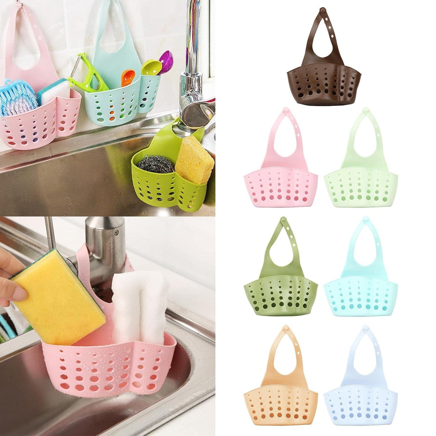 Kitchen Sink Sponge Basket Drain -  Random Color