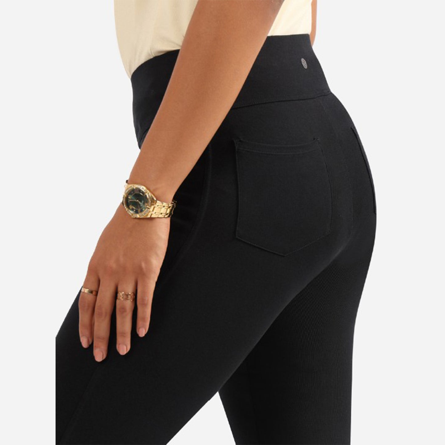 Groove-In -Cotton Flare Pants Black