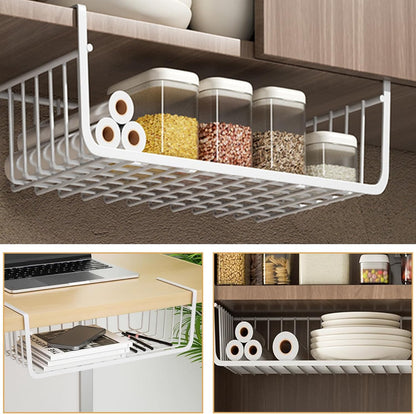 Under Shelf Storage Basket Large White