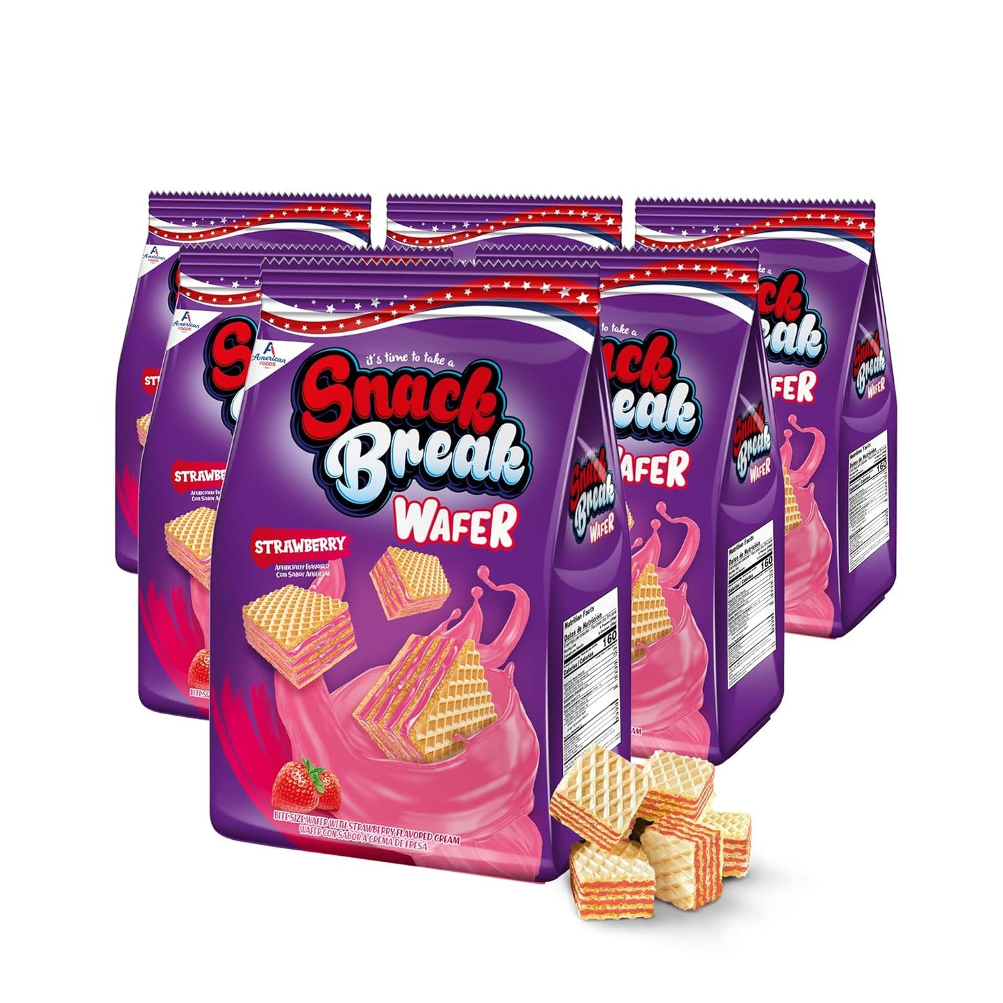 Snack Break Wafer Strawberry 180g