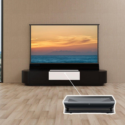 VIVIDSTORM Bundle - Projector & Screen & Motorised Laser TV Cabinet Florence