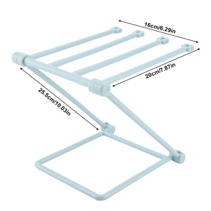 Foldable Vertical Rags Kitchen Towels Hanger - Blue