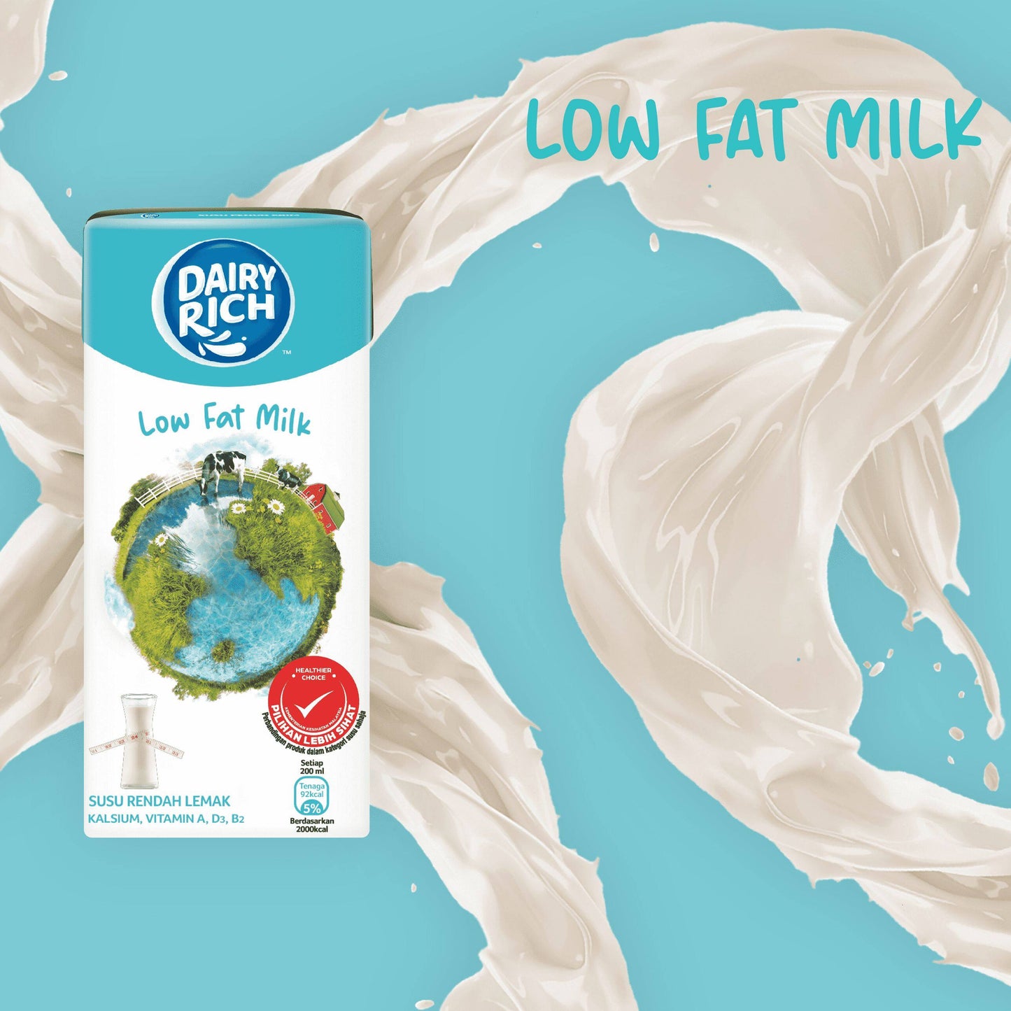UHT Low Fat Milk 1 ltr