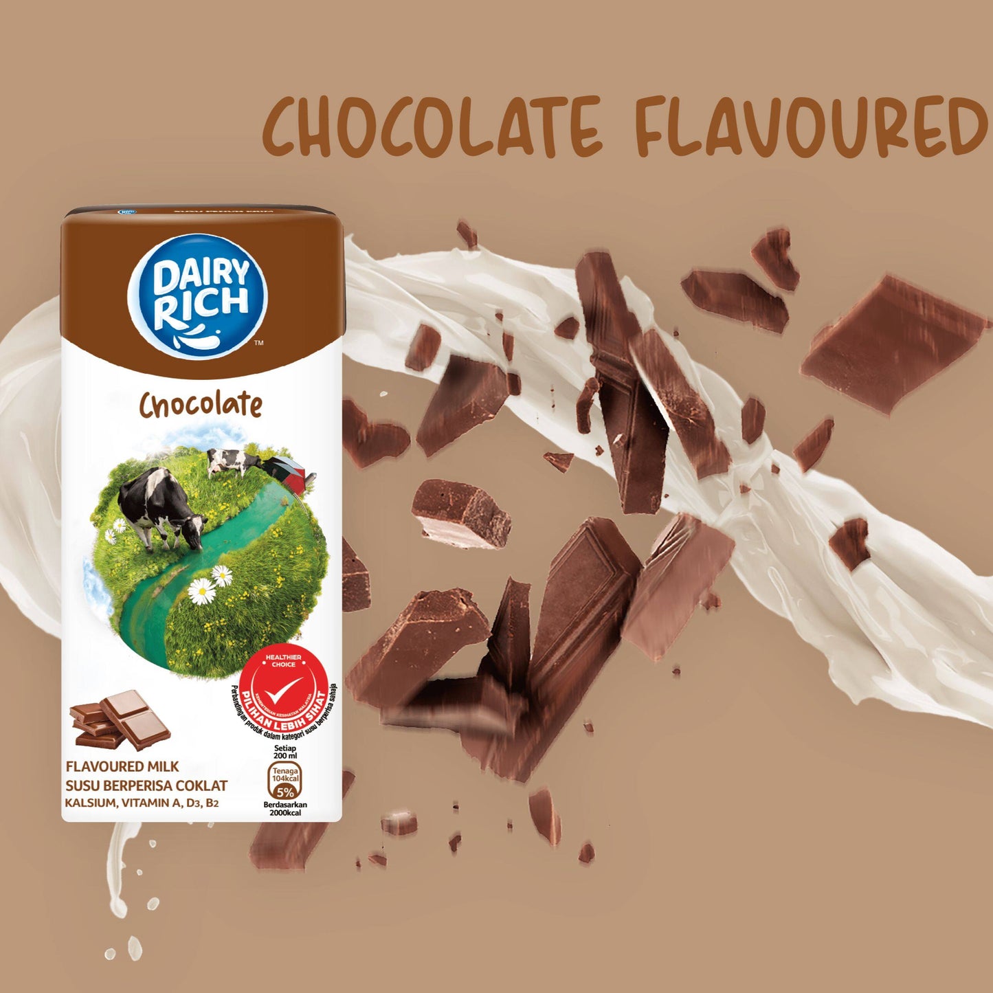 UHT Chocolate Flavored Milk 1 ltr