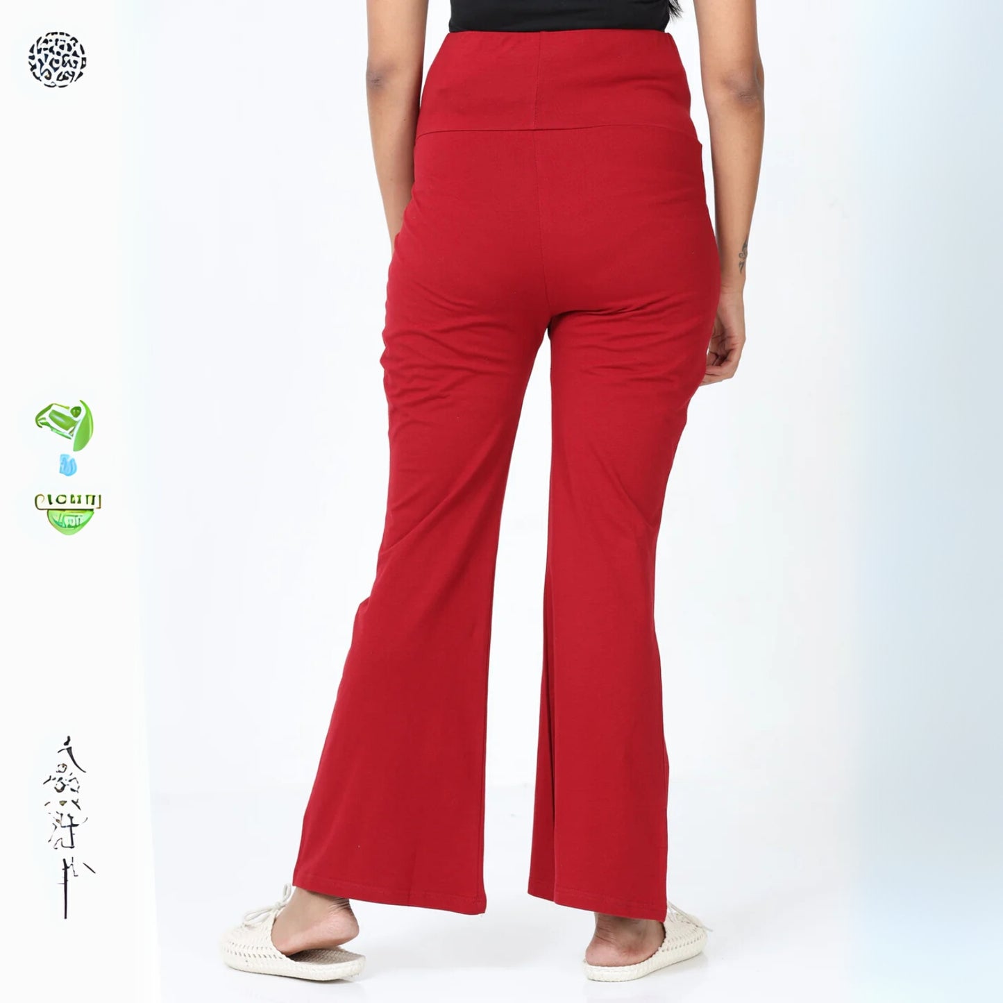 Cotton Maternity RED Plazo