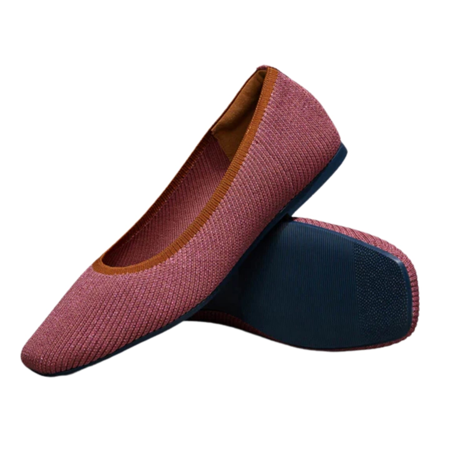 Metallic Square Flats