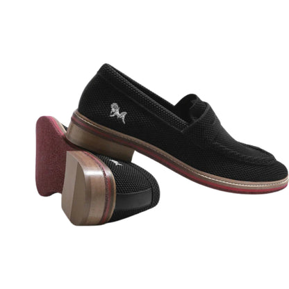 Block Heel Loafers