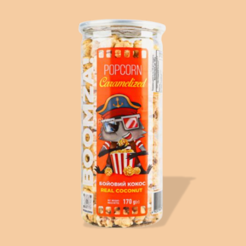 Caramelized Popcorn in Tube  (Real Coconut) 170 g