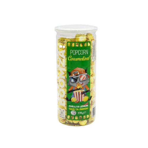 Caramelized Popcorn in Tube, Chili- Lemon 170 g