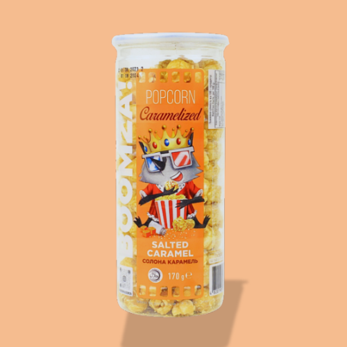 Caramelized Popcorn in Tube Salted Caramel 170 g