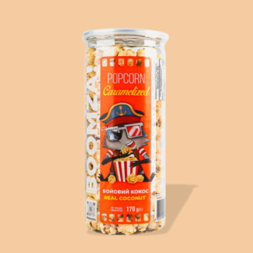 Caramelized Popcorn in Tube  (Real Coconut) 170 g