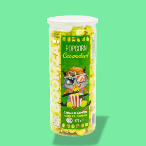 Caramelized Popcorn in Tube, Chili- Lemon 170 g