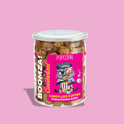 Caramelized Popcorn in Tube, Romantic Coffee (90 g) (Candy-Like Coffee)