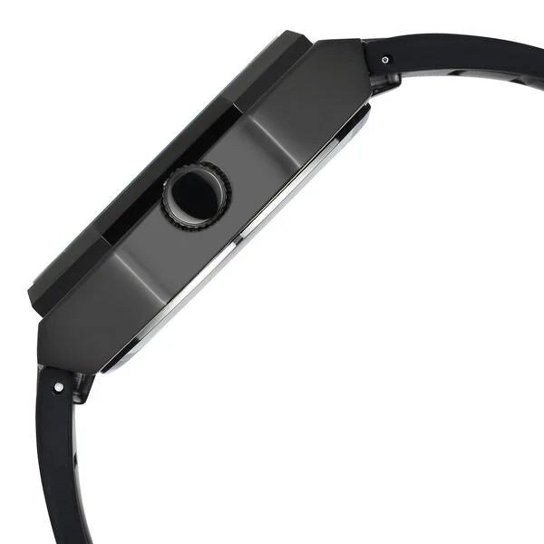 Vyb Rebel By Fastrack Quartz Analog Black Dial Silicone Strap Watch For Guys