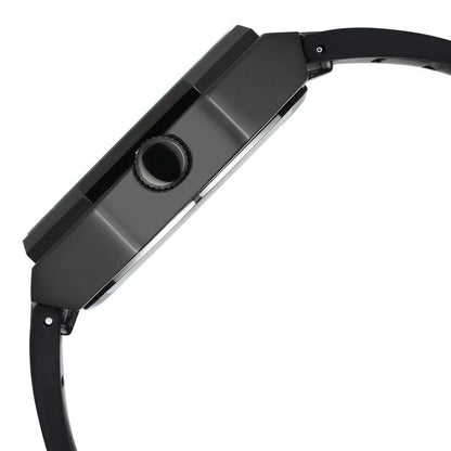 Vyb Rebel By Fastrack Quartz Analog Black Dial Silicone Strap Watch For Guys