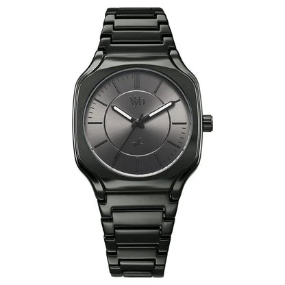 Vyb Maverick By Fastrack Quartz Analog Grey Dial Metal Strap Watch For Guys