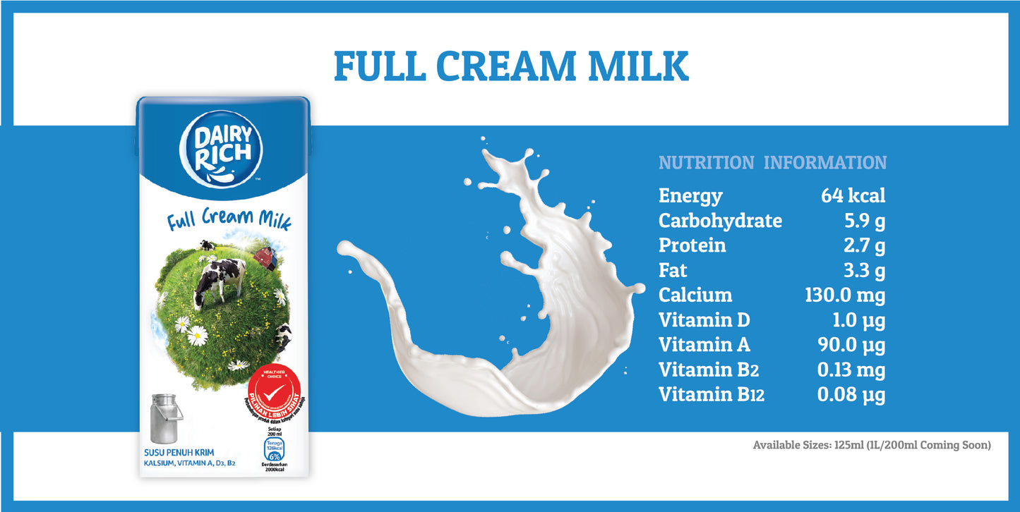 UHT Full Cream Milk 1 ltr