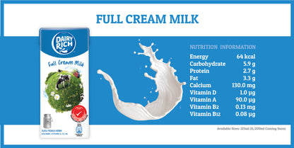 UHT Full Cream Milk 1 ltr