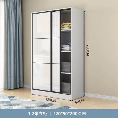 BD33 WARDROBE	 (WHITE / 120*50*200H) - Thebrands