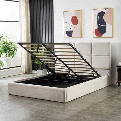 Queen Size leather Storage Bed- White (152*190)  Q2306