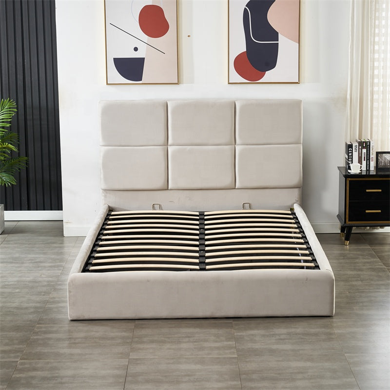 Queen Size leather Storage Bed- White (152*190)  Q2306